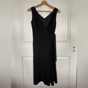 Banana Republic Little Black Dress Size 2 stretch A line wrap style dress